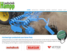 Tablet Screenshot of landtechnik-hampp.de